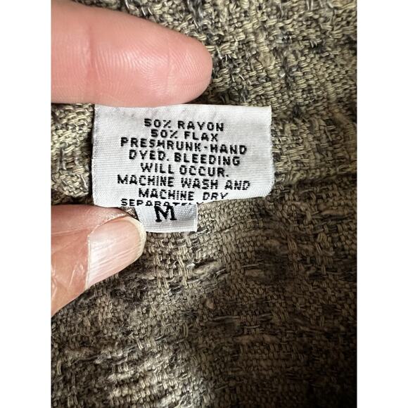 CP Shades Lady Jacket Button Front 4 pockets texture tweed french girl Flax -M - Picture 5 of 11